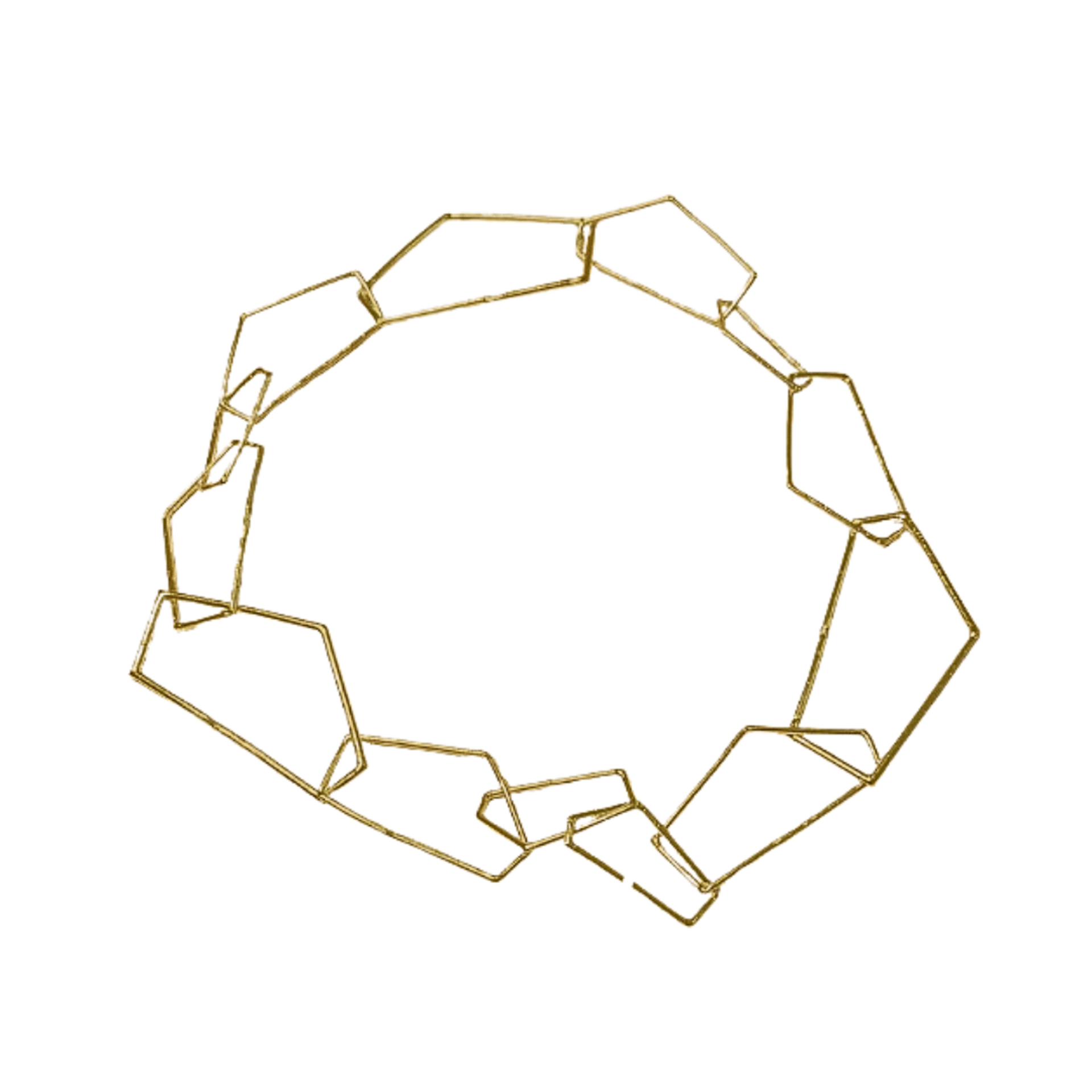 Geometric link chain in sterling silver - 3
